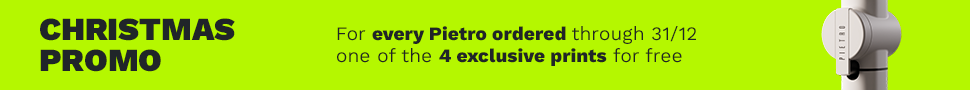 For every Pietro ordered through 31/12 one of the 4 exclusive prints for free